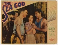5h789 SEA GOD LC 1930 Richard Arlen protects sexy Fay Wray in the South Seas, ultra rare!