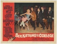 5h795 SEX KITTENS GO TO COLLEGE LC #5 1960 wacky image of sexy Mamie Van Doren dancing with chimp!