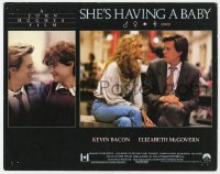 5h804 SHE'S HAVING A BABY LC 1988 Kevin Bacon, Elizabeth McGovern, directed by John Hughes