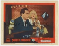 5h805 SHIELD FOR MURDER LC #7 1954 close up of Edmond O'Brien & sexy blonde Carolyn Jones at bar!