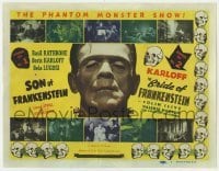 5h101 SON OF FRANKENSTEIN/BRIDE OF FRANKENSTEIN TC 1948 Boris Karloff as the monster, Realart!
