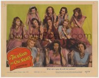 5h895 THOUSAND & ONE NIGHTS LC 1945 what can Phil Silvers do with ten sexy women!