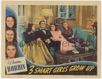 5h904 THREE SMART GIRLS GROW UP LC 1939 Deanna Durbin, Helen Parrish, Nan Grey & Robert Cummings!
