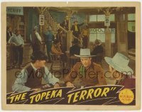 5h927 TOPEKA TERROR LC 1945 cowboy Allan Rocky Lane play poker in saloon as sheriff campaigns!