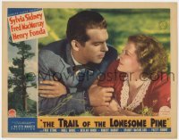 5h931 TRAIL OF THE LONESOME PINE LC 1936 romantic close up of Fred MacMurray & Sylvia Sidney!