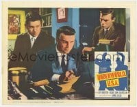 5h949 UNDERWORLD, U.S.A. LC 1960 Cliff Robertson, Paul Dubov & Richard Rust, by Samuel Fuller