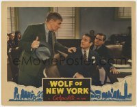 5h975 WOLF OF NEW YORK LC 1940 William Demarest puts his hand on Edmund Lowe's shoulder in court!