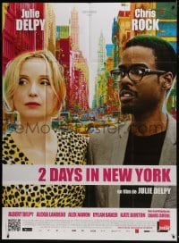 5j629 2 DAYS IN NEW YORK French 1p 2012 great image of Julie Delpy as Marion & Chris Rock!