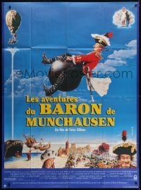 5j635 ADVENTURES OF BARON MUNCHAUSEN French 1p 1988 Terry Gilliam, John Neville on cannonball!