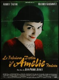 5j644 AMELIE French 1p 2001 Jean-Pierre Jeunet, great close up of Audrey Tautou by Laurent Lufroy!