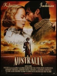 5j655 AUSTRALIA French 1p 2008 c/u of Hugh Jackman & Nicole Kidman in the sky over Aborigine!
