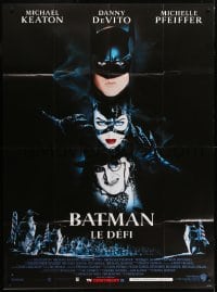 5j659 BATMAN RETURNS French 1p 1992 Michael Keaton, Danny DeVito, Michelle Pfeiffer, Tim Burton!