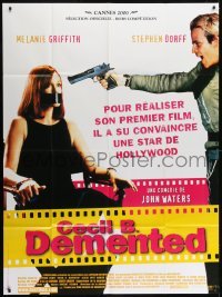 5j687 CECIL B. DEMENTED French 1p 2000 John Waters, Stephen Dorff with gun, Melanie Griffith!