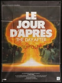 5j705 DAY AFTER French 1p 1984 nuclear holocaust, wild art of huge crowd & mushroom cloud!