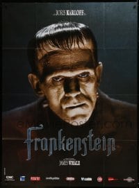 5j742 FRANKENSTEIN French 1p R2008 wonderful close up of Boris Karloff as the monster!