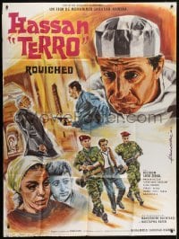 5j773 HASSAN TERRORIST French 1p 1968 great artwork of Rouiched in the title role!