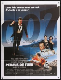 5j822 LICENCE TO KILL French 1p 1989 Timothy Dalton as James Bond 007, he's out for revenge!