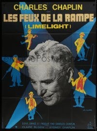 5j823 LIMELIGHT French 1p R1970s many artwork images of Charlie Chaplin by Leo Kouper + photo!