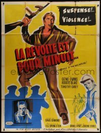 5j905 REVOLT IN THE BIG HOUSE French 1p 1958 raging violence of 2,000 caged men, different art!