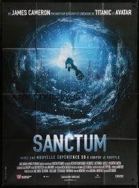 5j916 SANCTUM French 1p 2011 produced by James Cameron, creepy underwater cave diving image!