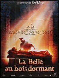 5j926 SLEEPING BEAUTY French 1p R1995 Walt Disney cartoon fairy tale fantasy classic!