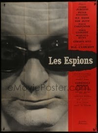 5j932 SPIES French 1p 1957 Henri-Georges Clouzot, different close up photo of Curt Jurgens!