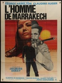 5j951 THAT MAN GEORGE French 1p 1967 L'Homme de Marrakesh, George Hamilton, Claudine Auger!