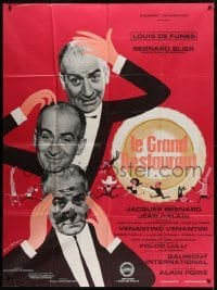 5j980 WHAT'S COOKING IN PARIS French 1p 1966 Le Grand Restaurant, Louis de Funes by Charles Rau!