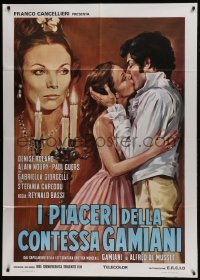5j350 AS LONG AS ONE IS INTOXICATED Italian 1p 1975 art of woman glaring at lovers kissing!