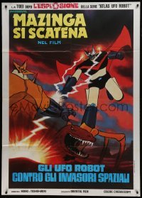 5j352 ATLAS UFO ROBOT Italian 1p 1978 created from episodes of the Grandizer anime sci-fi cartoon!