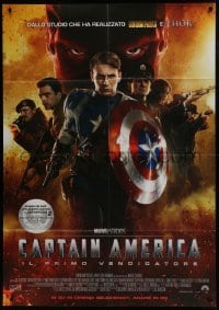 5j374 CAPTAIN AMERICA: THE FIRST AVENGER Italian 1p 2011 Chris Evans, Marvel Comics, cast montage!