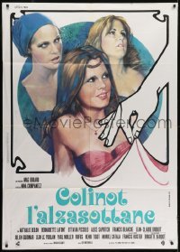 5j383 COLINOT Italian 1p 1974 different art of sexy Brigitte Bardot by Piero Ermanno Iaia, rare!