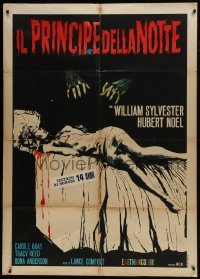 5j404 DEVILS OF DARKNESS Italian 1p 1966 different Casaro art of creepy hands over dead woman!