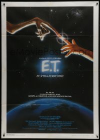 5j411 E.T. THE EXTRA TERRESTRIAL Italian 1p 1982 Drew Barrymore, Steven Spielberg classic, Alvin art