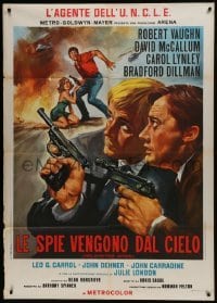 5j443 HELICOPTER SPIES Italian 1p 1968 Robert Vaughn, David McCallum, The Man from UNCLE!