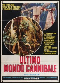 5j488 LAST SURVIVOR Italian 1p 1978 Italian modern man & woman vs primitive cannibals, gruesome!