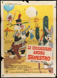 5j496 LO CHIAMAVANO ANCORA SILVESTRO Italian 1p R1970s They Called Him Sylvester, Looney Tunes!
