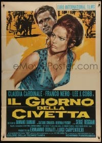 5j499 MAFIA Italian 1p 1969 Il Giorno Della Civetta, art of sexy Claudia Cardinale & Franco Nero!