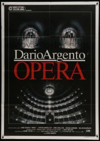 5j528 OPERA Italian 1p 1987 written and directed by Dario Argento, cool creepy Casaro artwork!