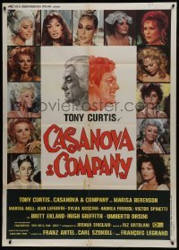 5j576 SOME LIKE IT COOL Italian 1p 1977 art of Tony Curtis + his many lovers, Casanova & Company!