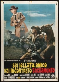 5j623 YOU'RE JINXED, FRIEND YOU'VE MET SACRAMENTO Italian 1p 1972 great spaghetti western image!