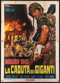 5j220 EPITAFIOS GIA EHTHROUS KAI FILOUS Italian 2p 1967 great Casaro art of World War II soldier!