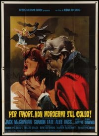 5j224 FEARLESS VAMPIRE KILLERS Italian 2p 1967 Roman Polanski, great horror art by Nano Campeggi!