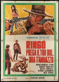 5j242 HOMBRES DE ROCA Italian 2p 1968 Rodolfo de Anda, Jaime Fernandez, Mos western cowboy art!