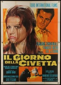 5j259 MAFIA Italian 2p 1969 Giuliano Nistri art of sexy Claudia Cardinale & Franco Nero!