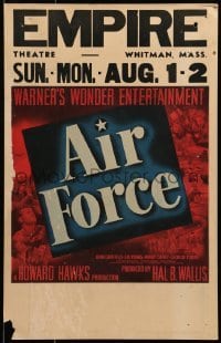5j001 AIR FORCE WC 1943 Howard Hawks, John Garfield, Gig Young, Warner's Wonder Entertainment!