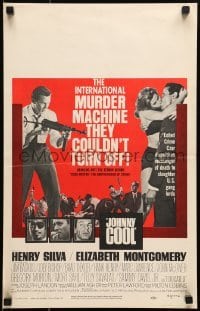 5j080 JOHNNY COOL WC 1963 Henry Silva, sexy Bewitched star Elizabeth Montgomery in film noir!