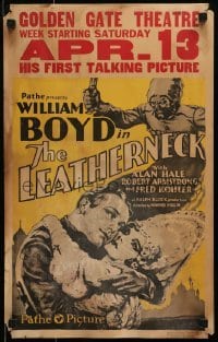 5j083 LEATHERNECK WC 1929 American soldier William Boyd in romance & intrigue at the end of WWI!