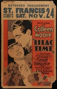 5j085 LILAC TIME WC 1928 Gary Cooper is a British flyer in love with French Colleen Moore in WWI!