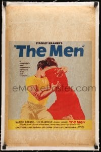 5j094 MEN linen WC 1950 very first Marlon Brando, Teresa Wright, directed by Fred Zinnemann!